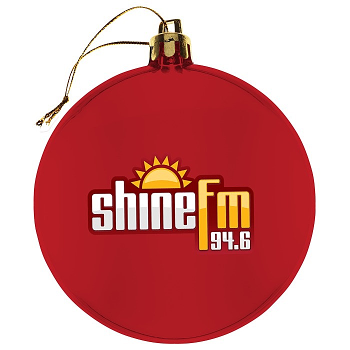 Custom Flat Shatterproof Ornament - Translucent - Full Colour