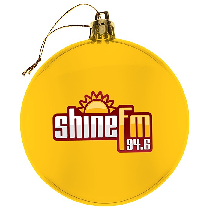 Custom Flat Shatterproof Ornament - Translucent - Full Colour