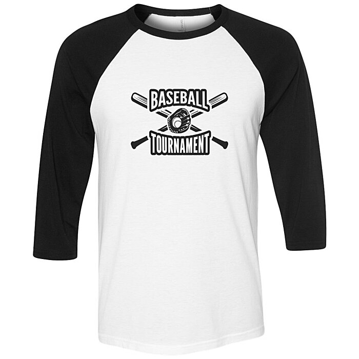 Custom Bella+Canvas 3/4 Sleeve Tri-Blend Baseball Tee