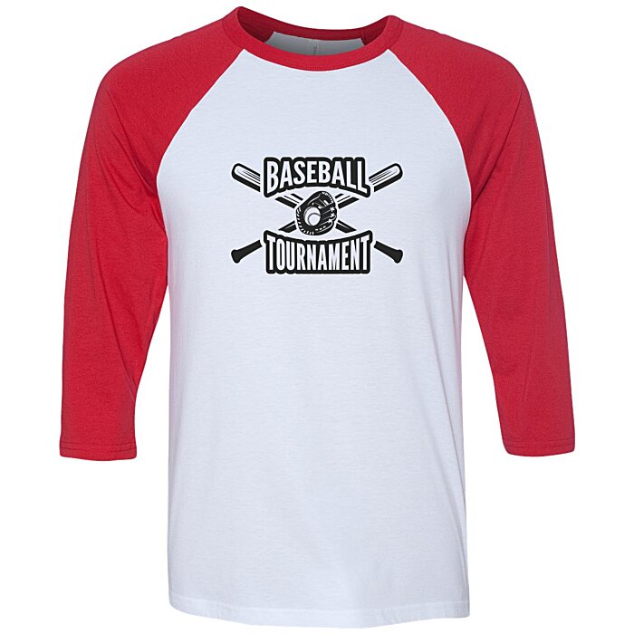 Custom Bella+Canvas 3/4 Sleeve Tri-Blend Baseball Tee