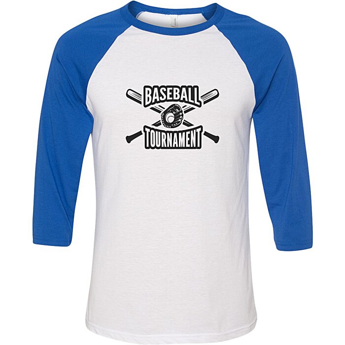 Custom Bella+Canvas 3/4 Sleeve Tri-Blend Baseball Tee