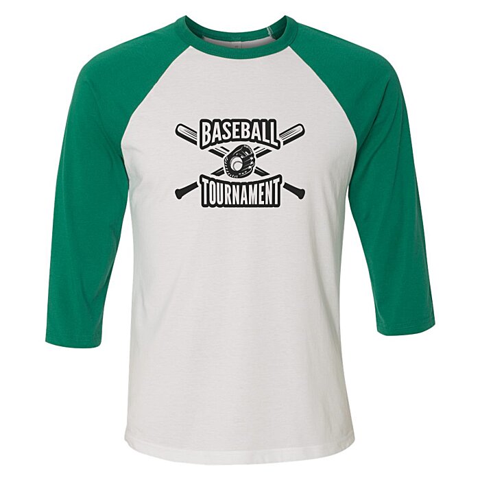 Custom Bella+Canvas 3/4 Sleeve Tri-Blend Baseball Tee