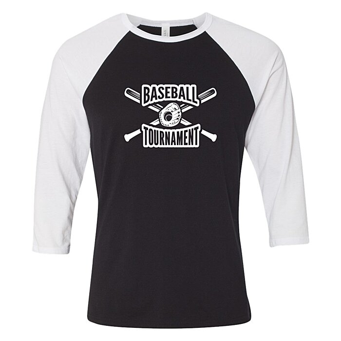 Custom Bella+Canvas 3/4 Sleeve Tri-Blend Baseball Tee
