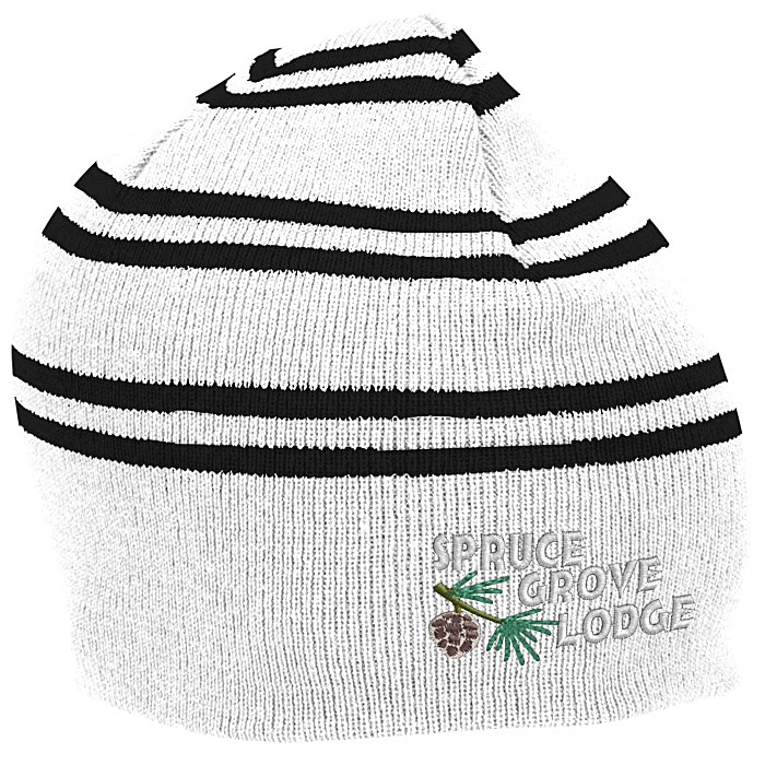 Custom Multi-Stripe Knit Beanie