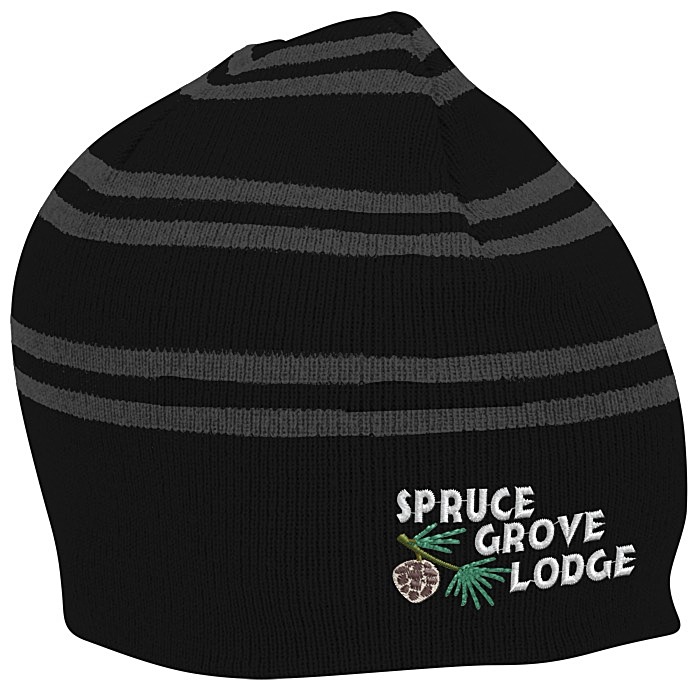 Custom Multi-Stripe Knit Beanie