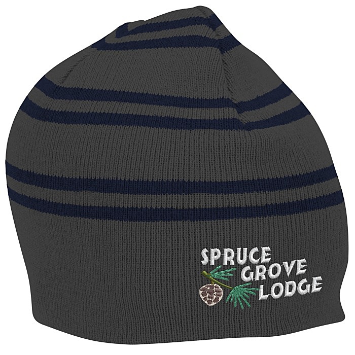 Custom Multi-Stripe Knit Beanie