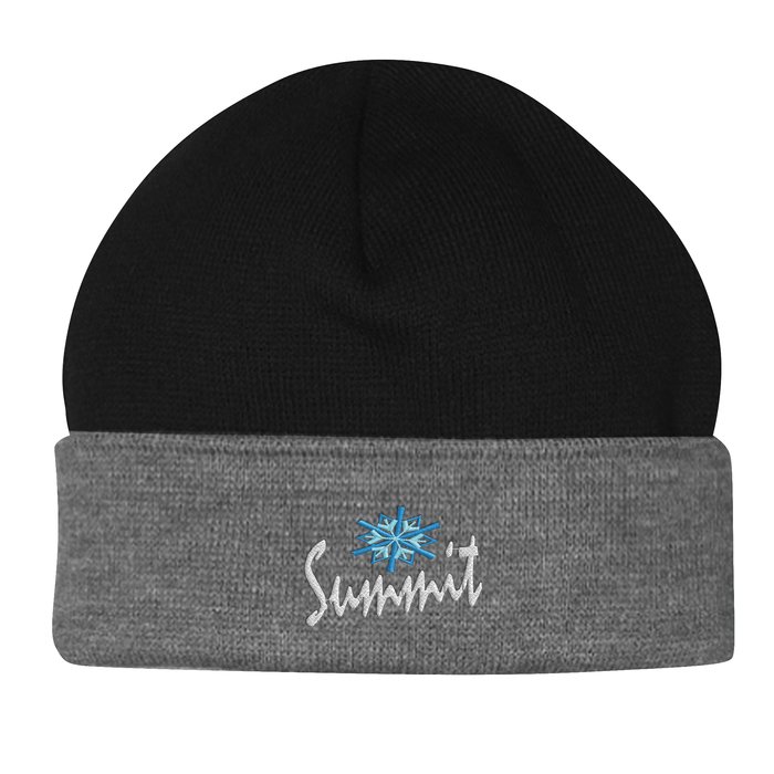 Custom Contrast Cuff Knit Toque