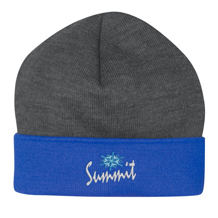 Custom Contrast Cuff Knit Toque