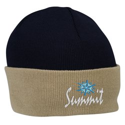 Custom Contrast Cuff Knit Toque