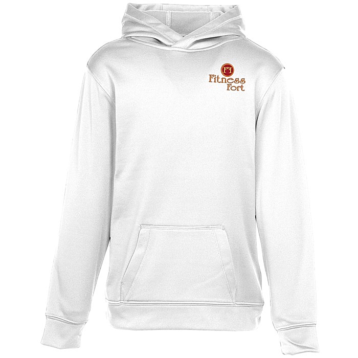 Custom Game Day Performance Hooded Sweatshirt - Youth - Embroidered