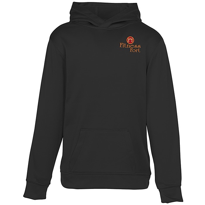 Custom Game Day Performance Hooded Sweatshirt - Youth - Embroidered