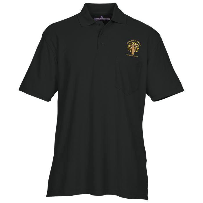 Custom Industrial Performance Pocket Polo - Men's