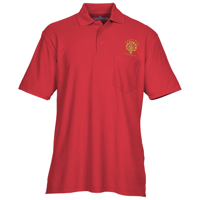 Custom Industrial Performance Pocket Polo - Men's