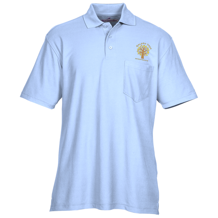 Custom Industrial Performance Pocket Polo - Men's