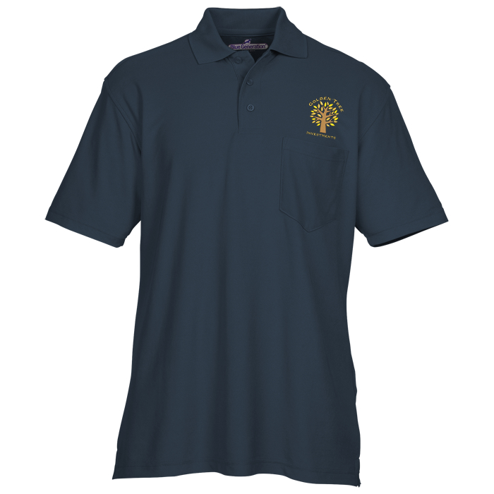 Custom Industrial Performance Pocket Polo - Men's