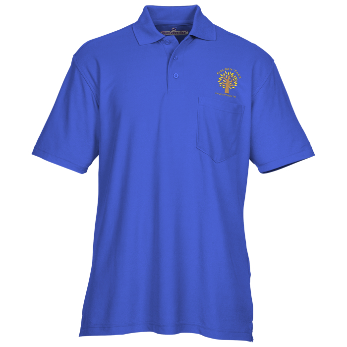 Custom Industrial Performance Pocket Polo - Men's