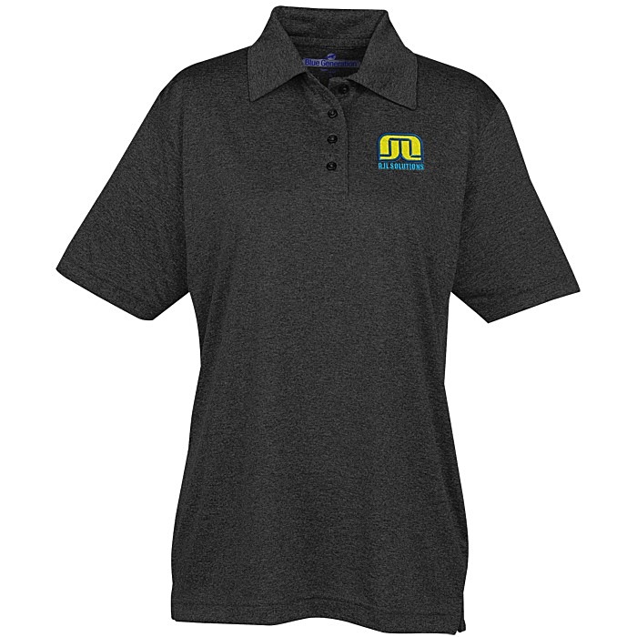 Custom Snag Resistant Heather Performance Polo - Ladies'