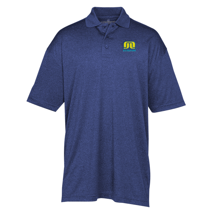 Custom Snag Resistant Heather Performance Polo - Men's