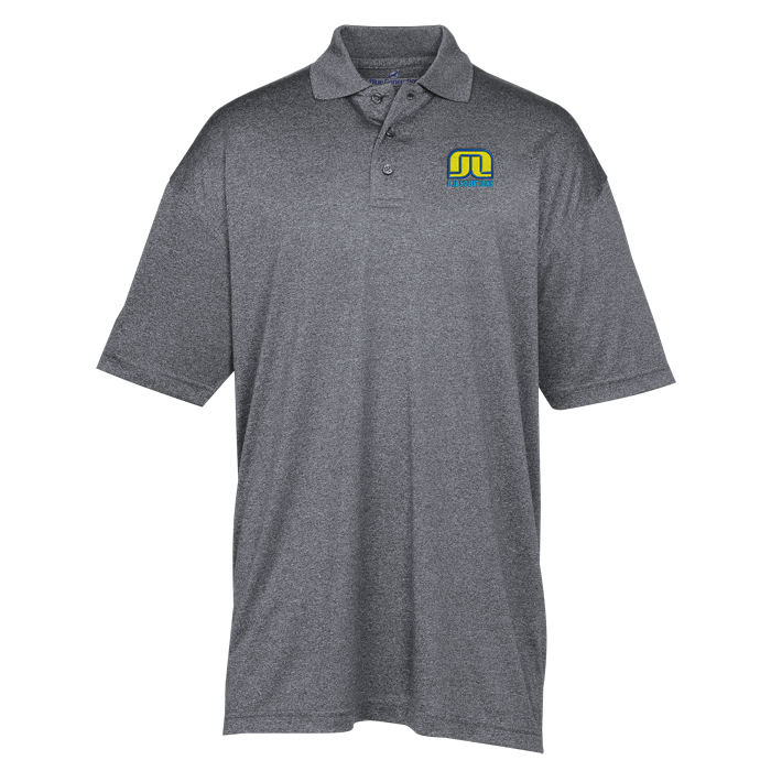 Custom Snag Resistant Heather Performance Polo - Men's