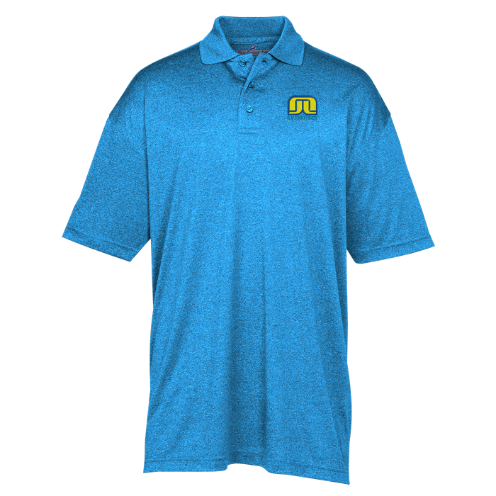 Custom Snag Resistant Heather Performance Polo - Men's