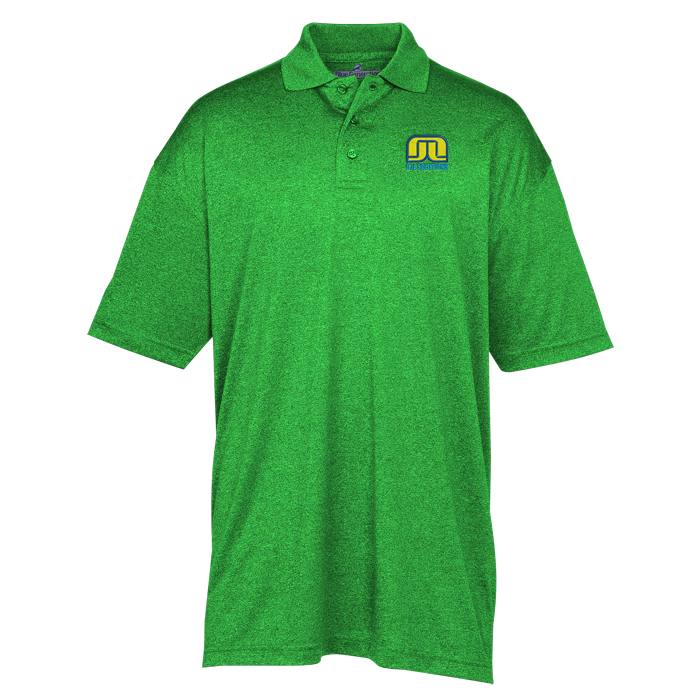 Custom Snag Resistant Heather Performance Polo - Men's