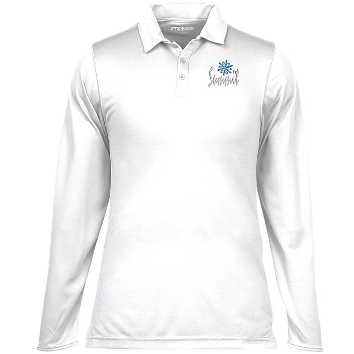 Custom Summit Performance Long Sleeve Polo - Men's