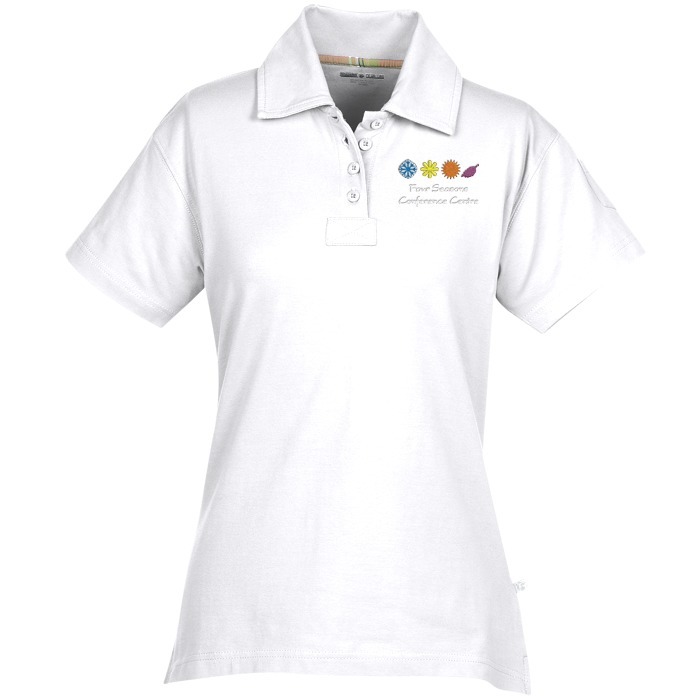 Custom Ringspun Combed Cotton Jersey Polo - Ladies'