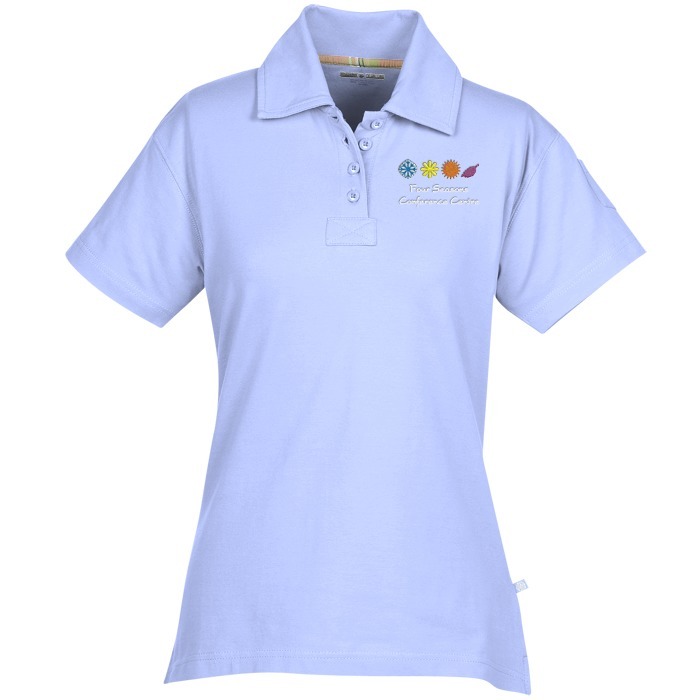 Custom Ringspun Combed Cotton Jersey Polo - Ladies'