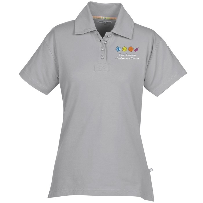 Custom Ringspun Combed Cotton Jersey Polo - Ladies'
