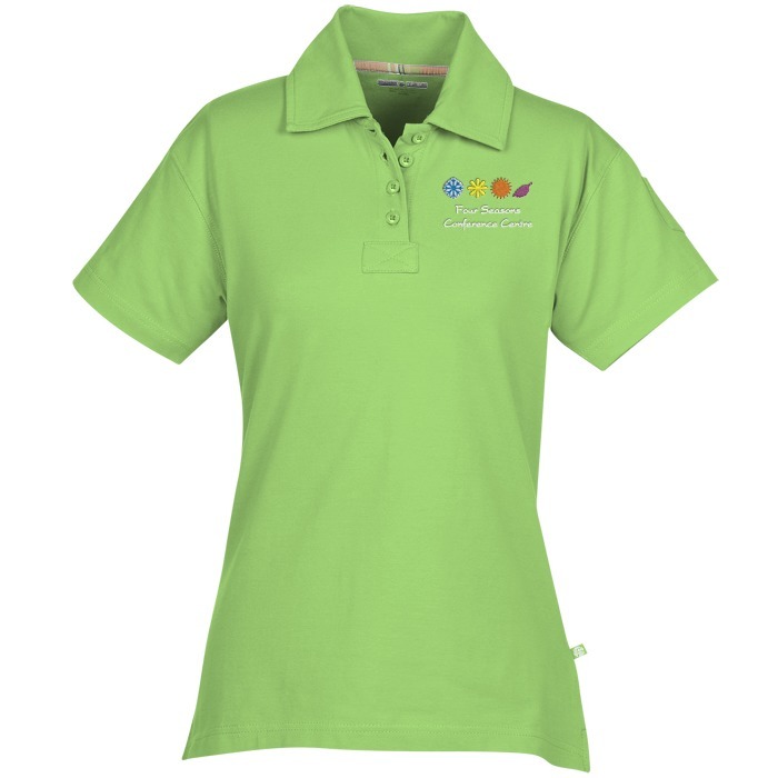 Custom Ringspun Combed Cotton Jersey Polo - Ladies'