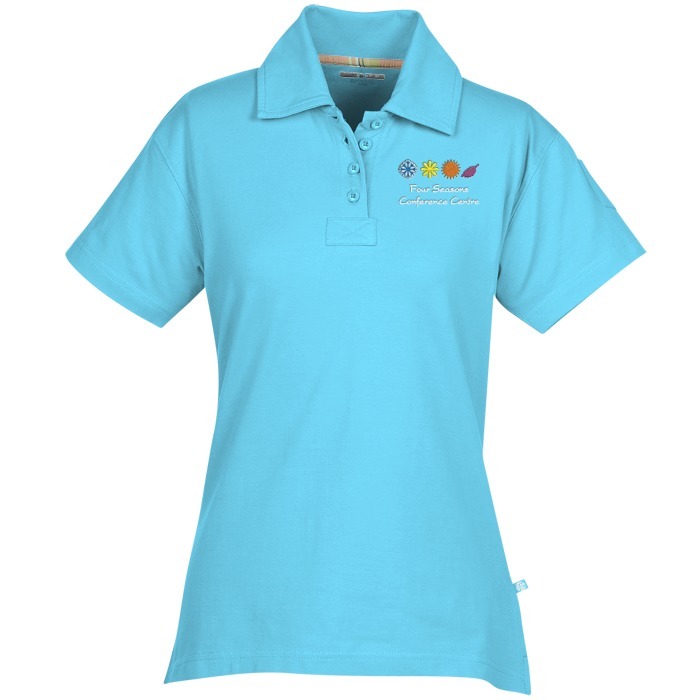 Custom Ringspun Combed Cotton Jersey Polo - Ladies'