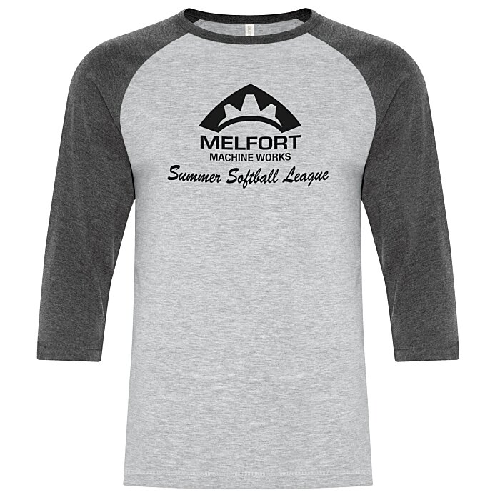 Custom Euro Spun Cotton Baseball Tee - Men's - Screen
