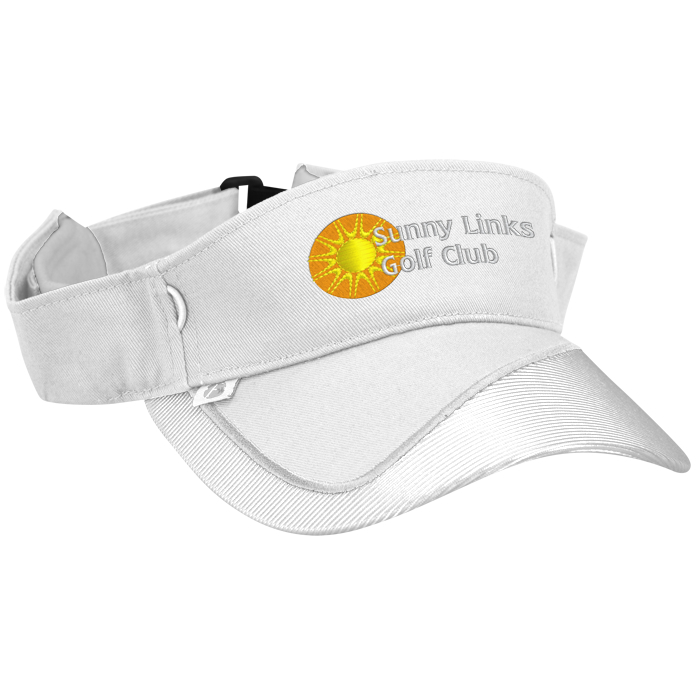 Custom Fairway Wicking Golf Visor with Tee Holder