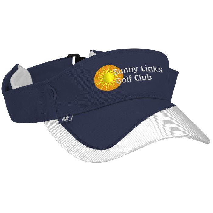 Custom Fairway Wicking Golf Visor with Tee Holder