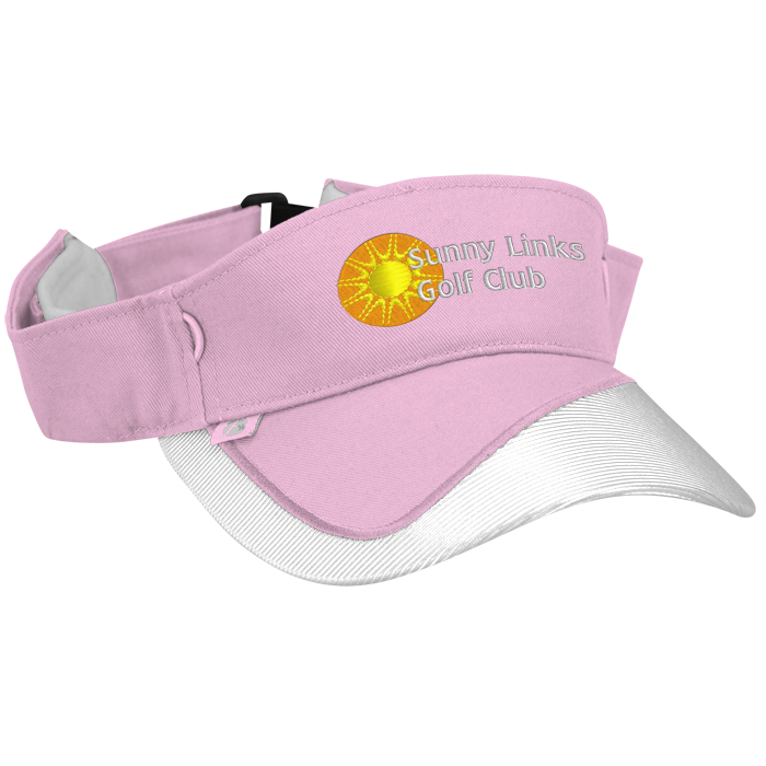 Custom Fairway Wicking Golf Visor with Tee Holder