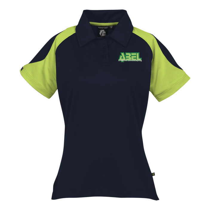 Custom Cruiser Contrast Shoulder Performance Polo - Ladies'