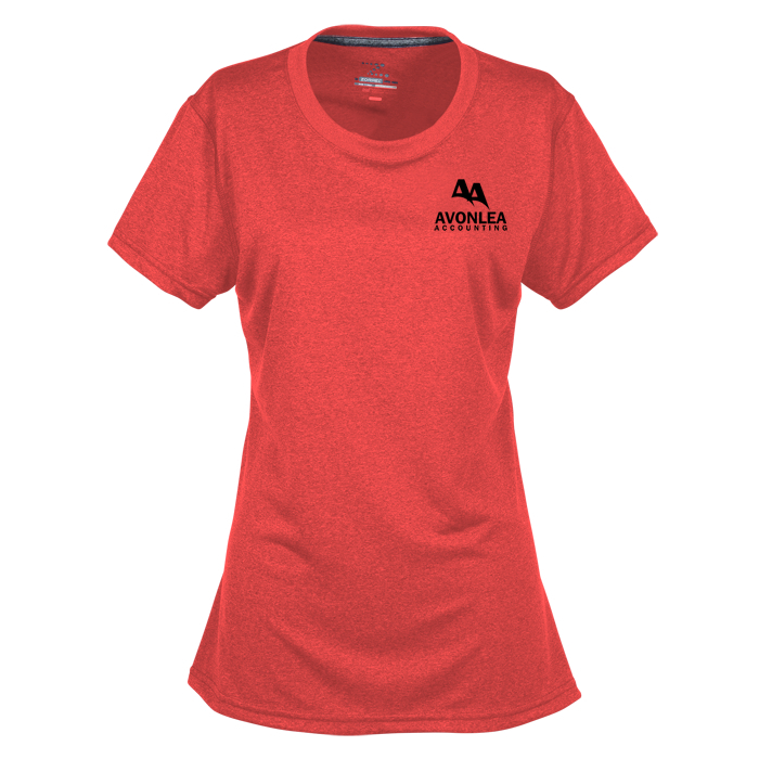 Custom Vegas Heathered Performance Tee - Ladies' - Screen