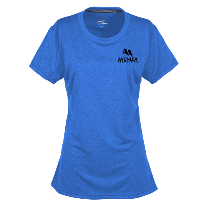 Custom Vegas Heathered Performance Tee - Ladies' - Screen