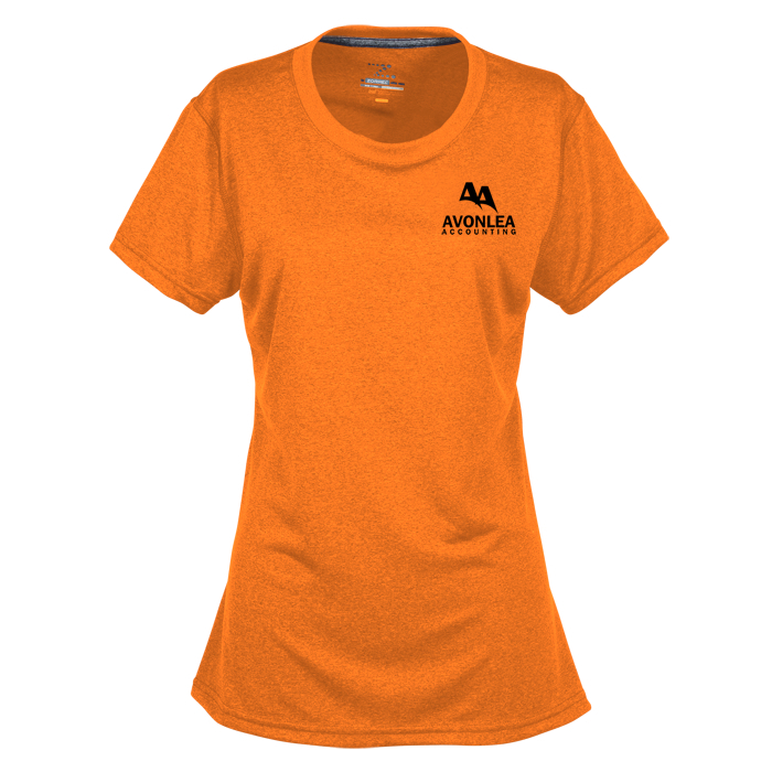 Custom Vegas Heathered Performance Tee - Ladies' - Screen