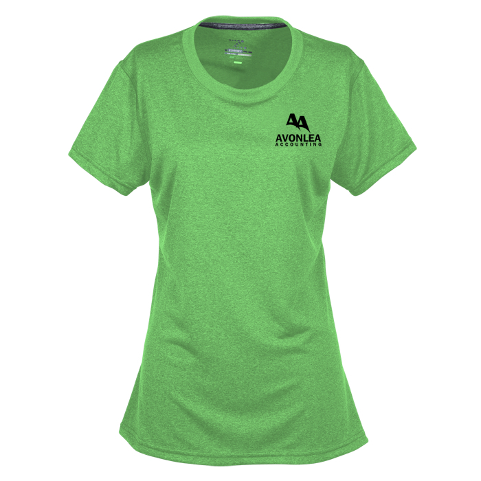Custom Vegas Heathered Performance Tee - Ladies' - Screen