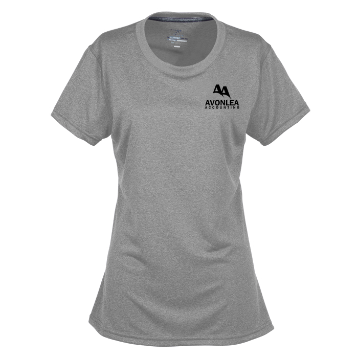 Custom Vegas Heathered Performance Tee - Ladies' - Screen