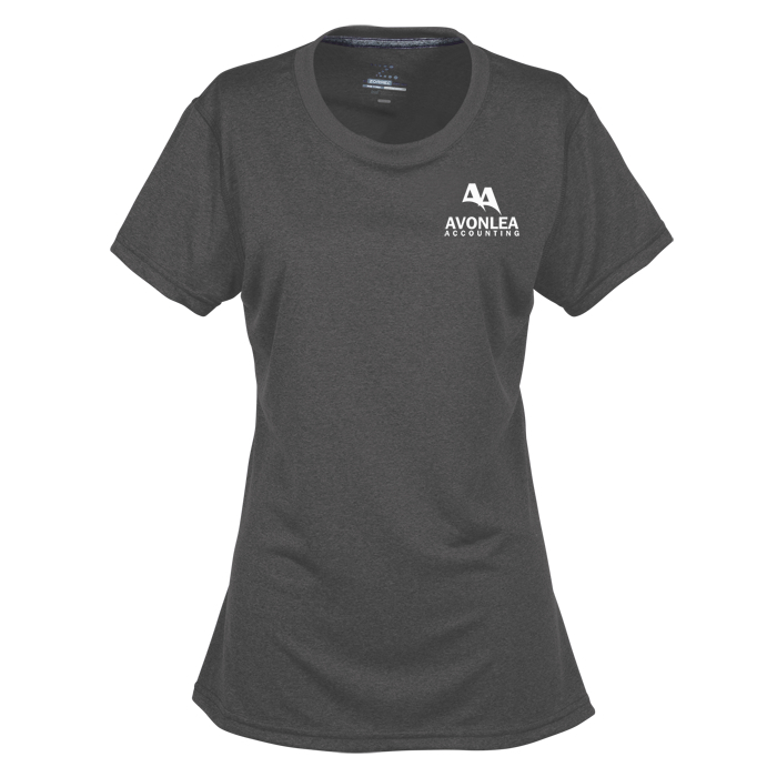 Custom Vegas Heathered Performance Tee - Ladies' - Screen