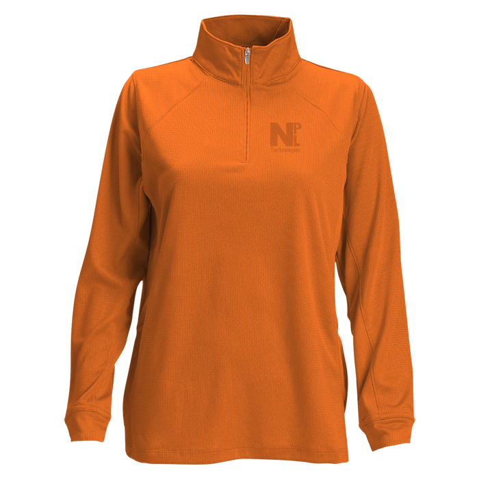 Custom Vansport Mesh 1/4-Zip Tech Pullover - Ladies' - Laser Etched