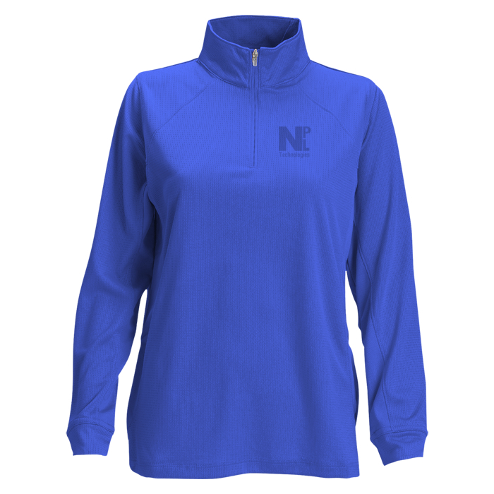 Custom Vansport Mesh 1/4-Zip Tech Pullover - Ladies' - Laser Etched
