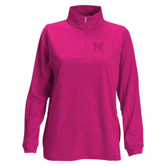 Custom Vansport Mesh 1/4-Zip Tech Pullover - Ladies' - Laser Etched