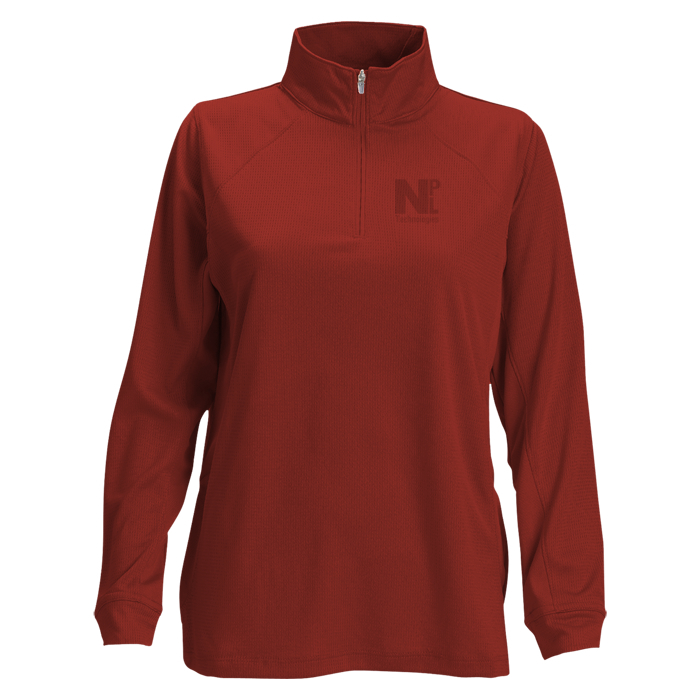 Custom Vansport Mesh 1/4-Zip Tech Pullover - Ladies' - Laser Etched