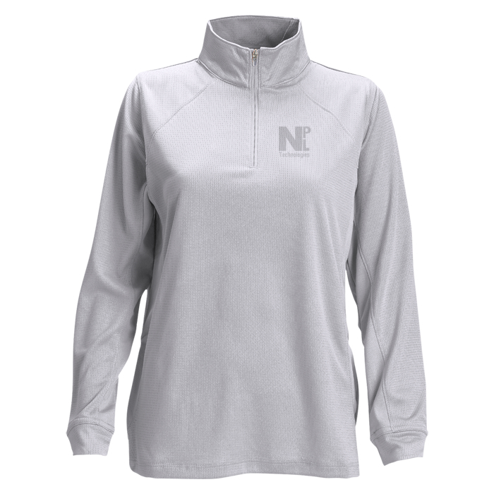 Custom Vansport Mesh 1/4-Zip Tech Pullover - Ladies' - Laser Etched