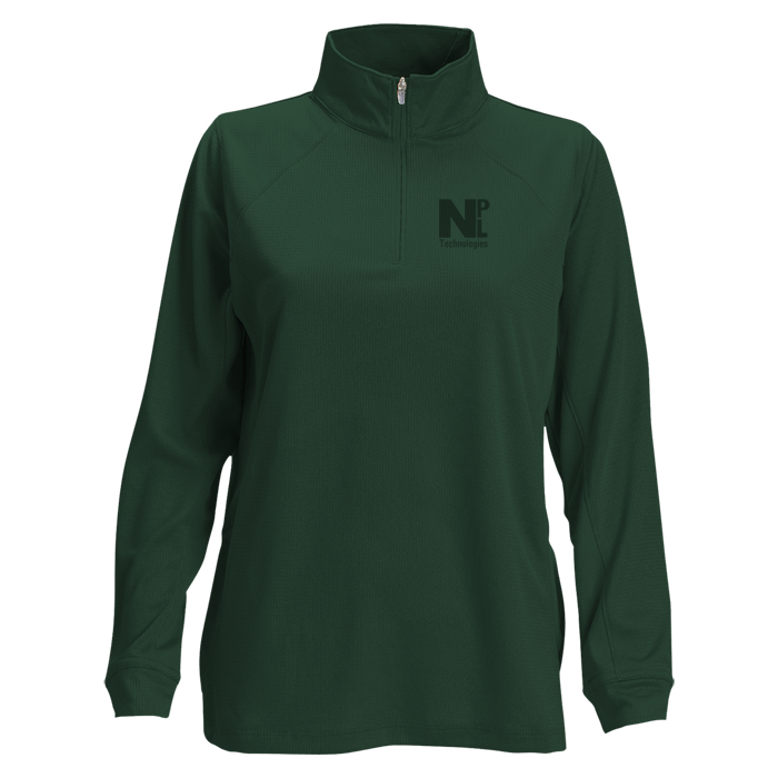 Custom Vansport Mesh 1/4-Zip Tech Pullover - Ladies' - Laser Etched
