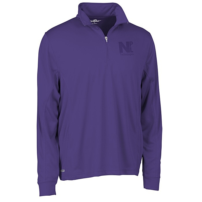 Custom Vansport Mesh 1/4-Zip Tech Pullover - Men's - Laser Etched