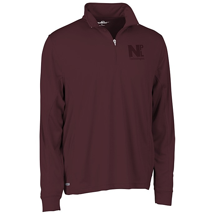 Custom Vansport Mesh 1/4-Zip Tech Pullover - Men's - Laser Etched